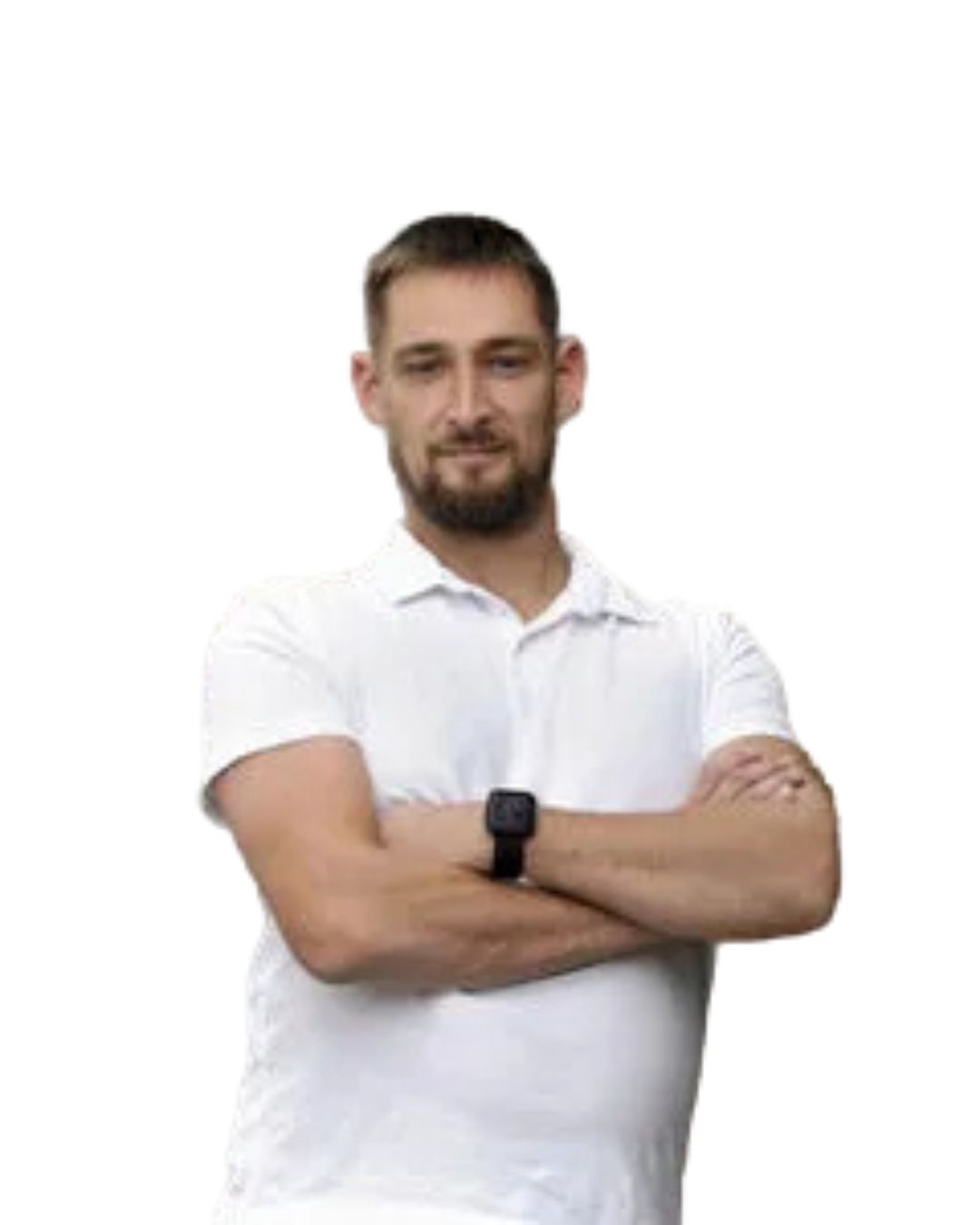 Modrá minimalistická ikona domečku s lupou, skrze lupu je vidět symbol dolaru.